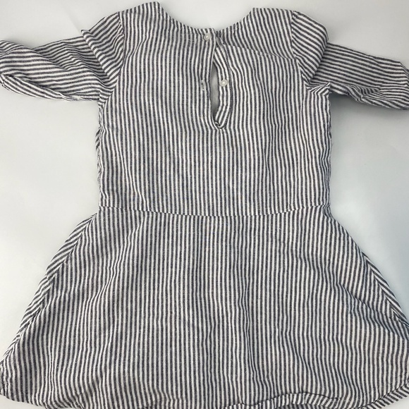 Pre-Owned Old Navy Toddler Linen-Blend Striped Dress – Size 4T - Picture 5 of 5
